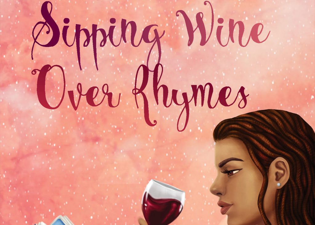 "Sipping Wine Over Rhymes poetry book cover